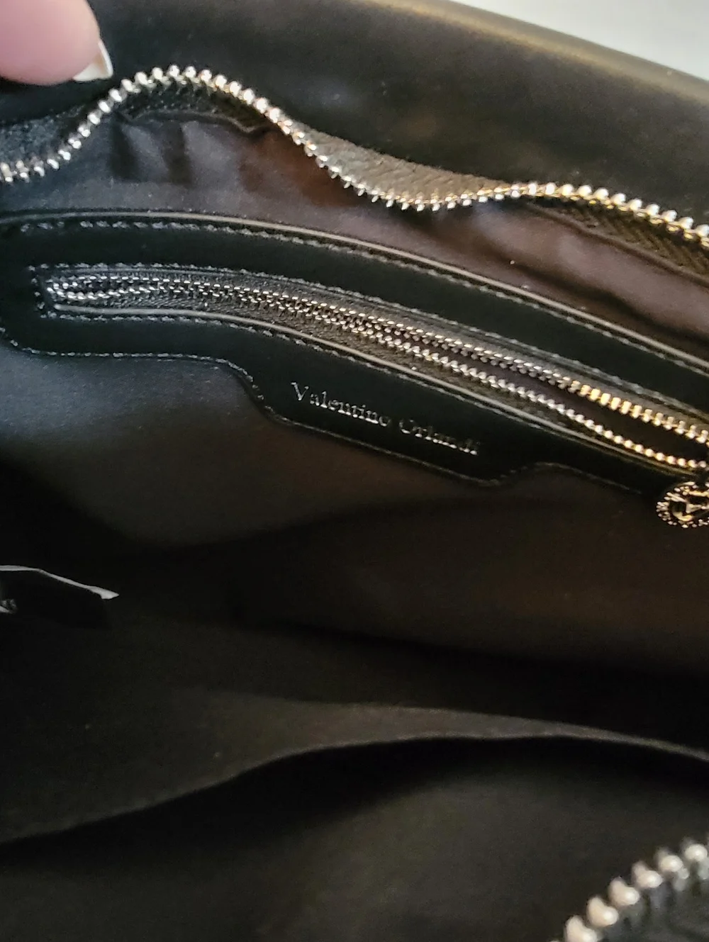 Nwt Valentino Orlandi Vegan Leather Black Crossbody Bag + Wallet - Picture 8 of 16